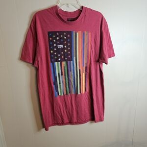 Levi's Rainbow Pride American Flag XL Tee Shirt